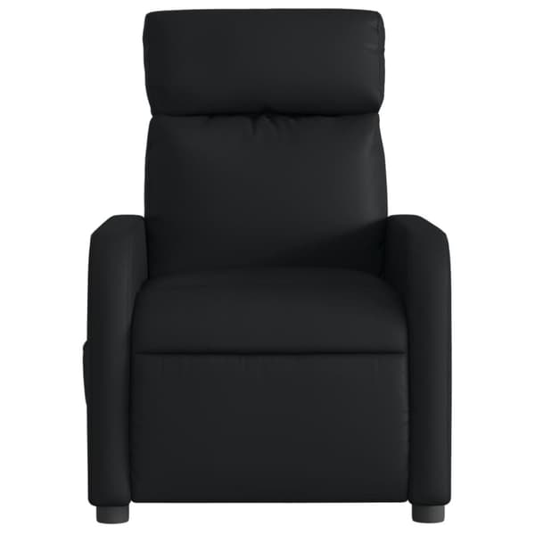 vidaXL Elektrisk massagefåtölj svart konstläder