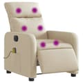 Miniatyrbillede 3 af 11: vidaXL eldrevet massagestol stof cremefarvet