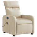 Miniatyrbillede 4 af 11: vidaXL eldrevet massagestol stof cremefarvet