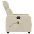 Miniatyrbillede 10 af 11: vidaXL eldrevet massagestol stof cremefarvet