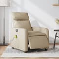Miniatyrbillede 1 af 11: vidaXL eldrevet massagestol stof cremefarvet