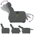 Miniatyrbild 8 av 11: vidaXL Massagefåtölj med uppresningshjälp mörkgrå tyg