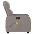 Miniatyrbild 9 av 11: vidaXL Elektrisk massagefåtölj taupe tyg