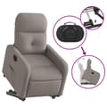 Miniatyrbild 10 av 11: vidaXL Elektrisk reclinerfåtölj med uppresningshjälp taupe tyg