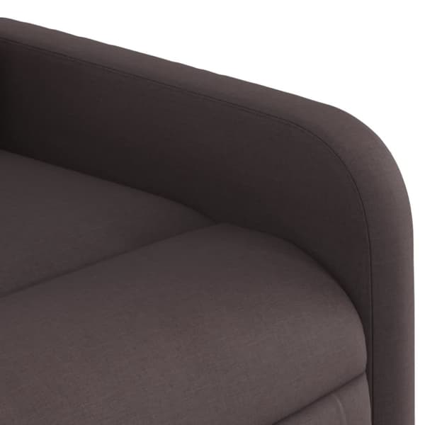 vidaXL Reclinerfåtölj mörkbrun tyg