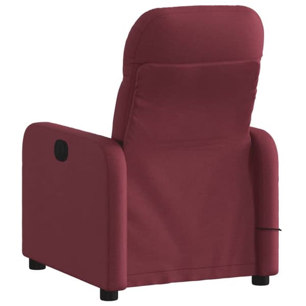 vidaXL massagestol stof vinrød