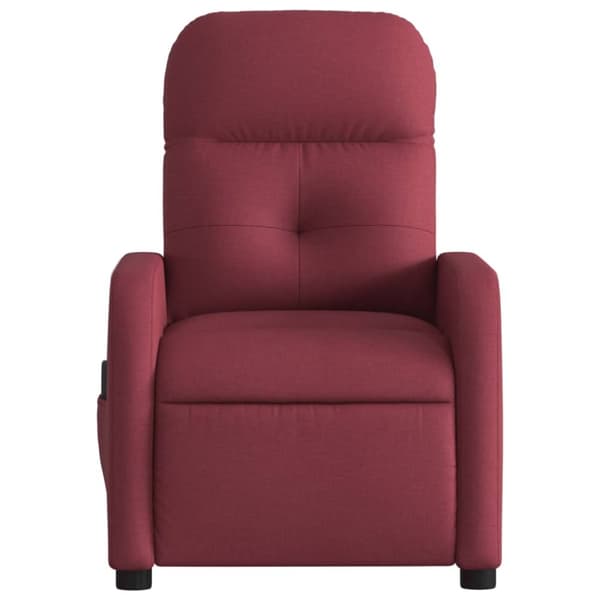 vidaXL massagestol stof vinrød