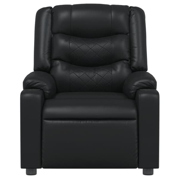 vidaXL Reclinerfåtölj svart konstläder