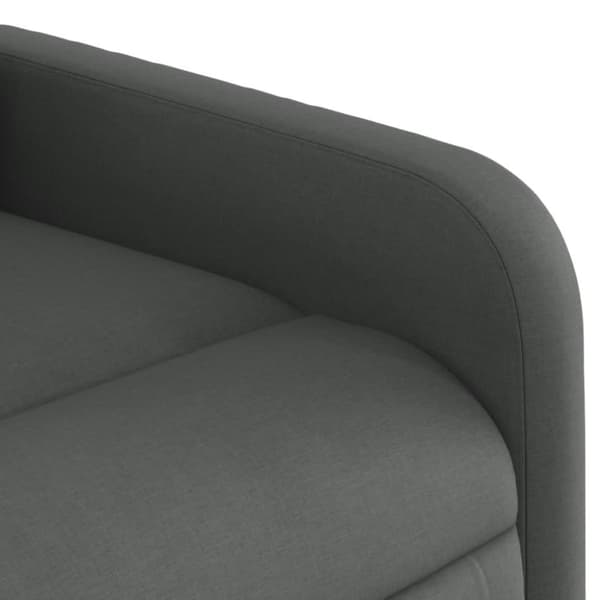 vidaXL Elektrisk massagefåtölj mörkgrå tyg