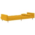Miniatyrbillede 6 af 11: vidaXL 2-personers sovesofa med 2 puder stof gul