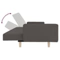 Miniatyrbillede 7 af 10: vidaXL 2-personers sovesofa med 2 puder stof mørkegrå