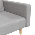 Miniatyrbillede 9 af 11: vidaXL 2-personers sovesofa med 2 puder stof lysegrå