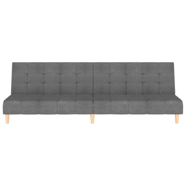 vidaXL 2-personers sovesofa stof lysegrå