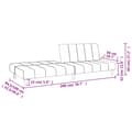 Miniatyrbillede 10 af 11: vidaXL 2-personers sovesofa stof lysegrå