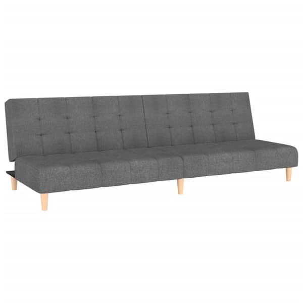 vidaXL 2-personers sovesofa stof lysegrå