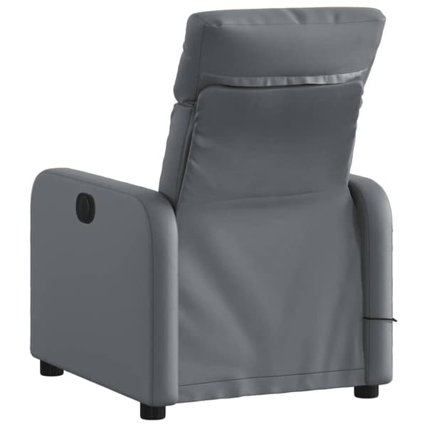 vidaXL Massagefåtölj grå konstläder
