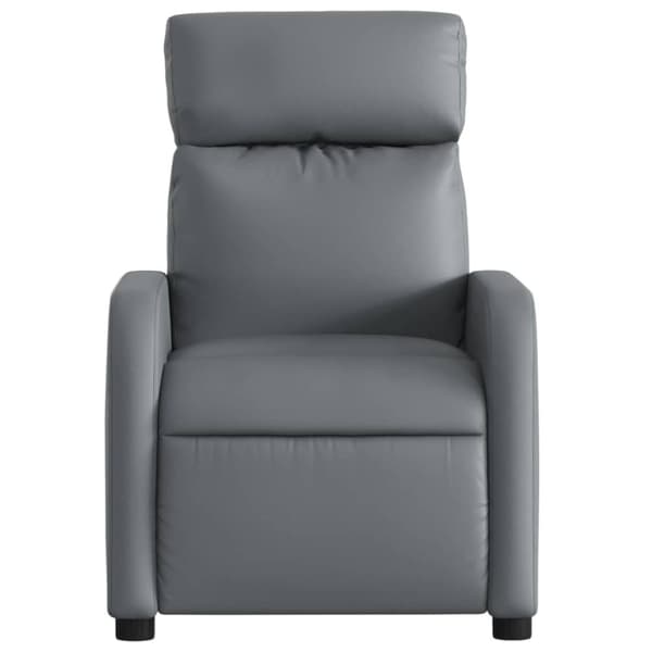 vidaXL Massagefåtölj grå konstläder