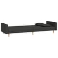 Miniatyrbillede 6 af 11: vidaXL 2-personers sovesofa med 2 puder stof sort