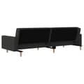 Miniatyrbillede 8 af 11: vidaXL 2-personers sovesofa med 2 puder stof sort