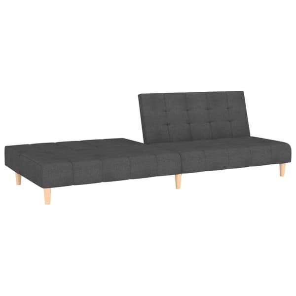 vidaXL 2-personers sovesofa stof mørkegrå