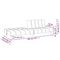 Miniatyrbillede 11 af 11: vidaXL 2-personers sovesofa stof mørkegrå