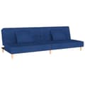 Miniatyrbillede 1 af 11: vidaXL 2-personers sovesofa med 2 puder stof blå
