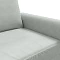 Miniatyrbillede 7 af 10: vidaXL lænestol 60 cm velour lysegrå