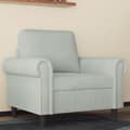 Miniatyrbillede 1 af 10: vidaXL lænestol 60 cm velour lysegrå