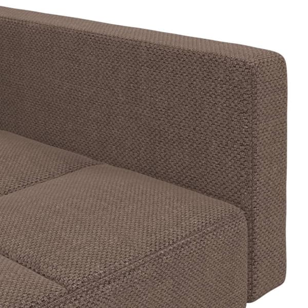 vidaXL 2-personers sovesofa med 2 puder stof gråbrun