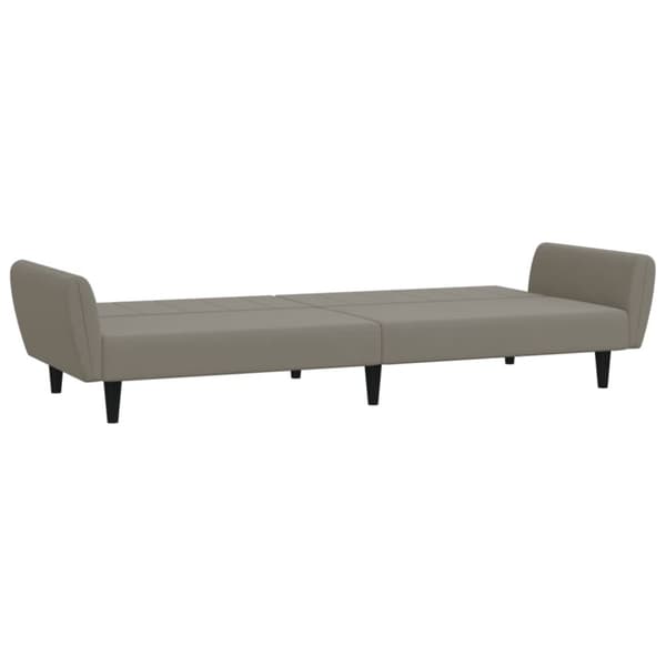 vidaXL Bäddsoffa 2-sits ljusgrå sammet