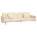 Miniatyrbillede 1 af 11: vidaXL 2-personers sovesofa med 2 puder stof cremefarvet