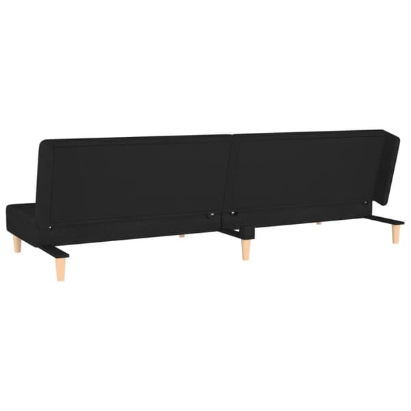 vidaXL 2-personers sovesofa med 2 puder stof sort