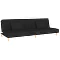 Miniatyrbillede 1 af 11: vidaXL 2-personers sovesofa med 2 puder stof sort