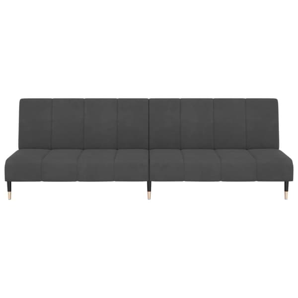 vidaXL 2-personers sovesofa fløjl mørkegrå