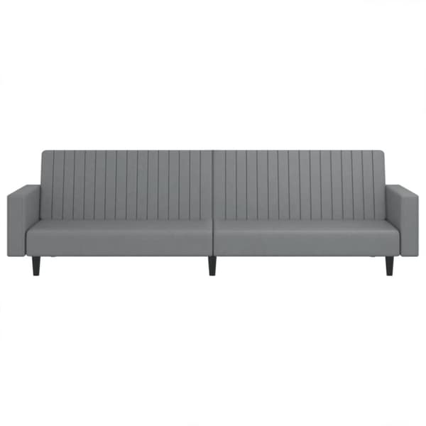 vidaXL 2-personers sovesofa kunstlæder grå