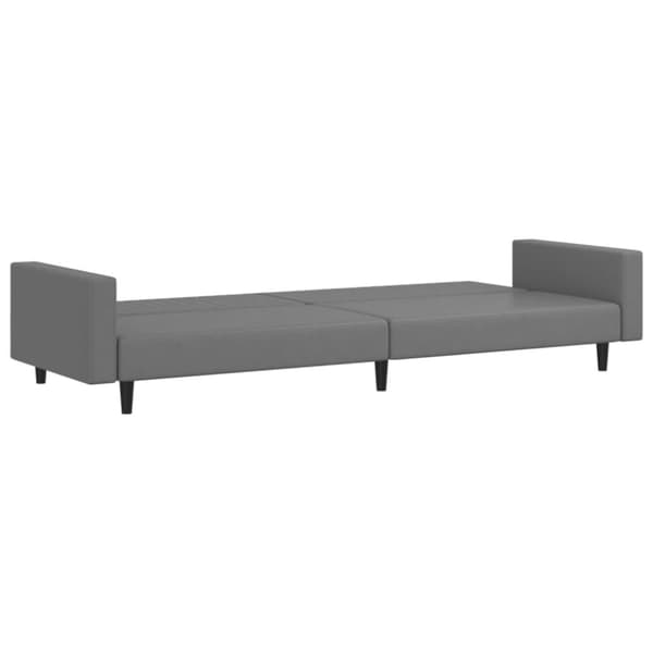 vidaXL 2-personers sovesofa kunstlæder grå