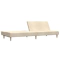 Miniatyrbillede 3 af 11: vidaXL 2-personers sovesofa stof cremefarvet