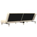 Miniatyrbillede 7 af 11: vidaXL 2-personers sovesofa stof cremefarvet