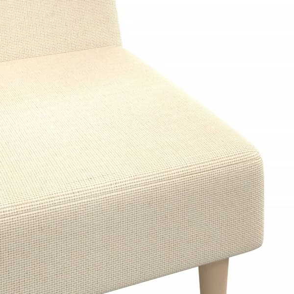 vidaXL 2-personers sovesofa stof cremefarvet