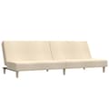 Miniatyrbillede 1 af 11: vidaXL 2-personers sovesofa stof cremefarvet