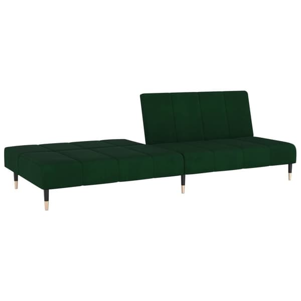 vidaXL 2-personers sovesofa fløjl mørkegrøn