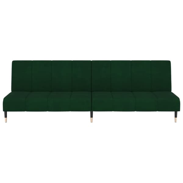 vidaXL 2-personers sovesofa fløjl mørkegrøn