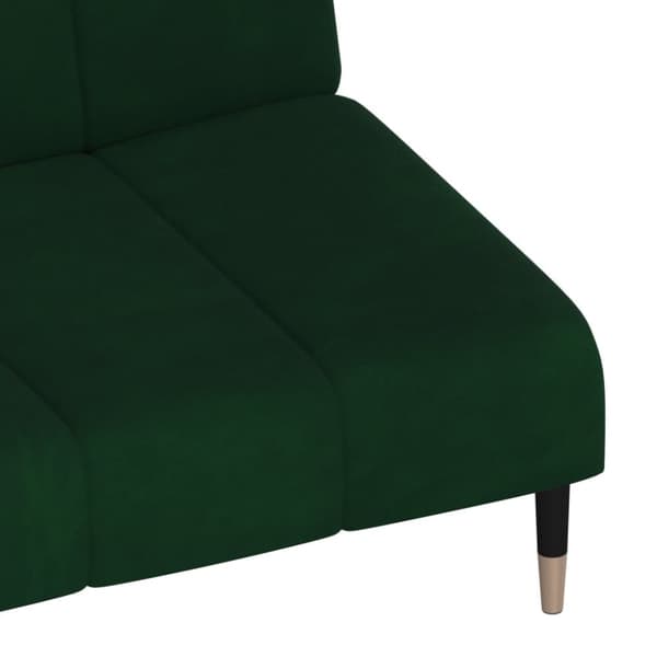 vidaXL 2-personers sovesofa fløjl mørkegrøn