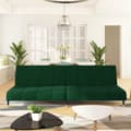Miniatyrbillede 1 af 11: vidaXL 2-personers sovesofa fløjl mørkegrøn