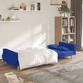 Miniatyrbillede 2 af 11: vidaXL 2-personers sovesofa med 2 puder stof blå