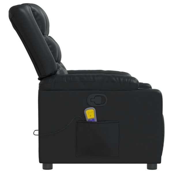 vidaXL massagestol kunstlæder sort