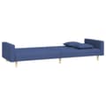 Miniatyrbillede 5 af 11: vidaXL 2-personers sovesofa med 2 puder stof blå