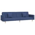 Miniatyrbillede 1 af 11: vidaXL 2-personers sovesofa med 2 puder stof blå