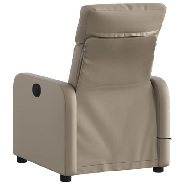 vidaXL Massagefåtölj cappuccino konstläder