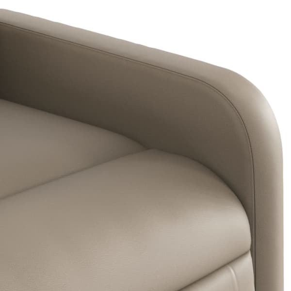 vidaXL Massagefåtölj cappuccino konstläder